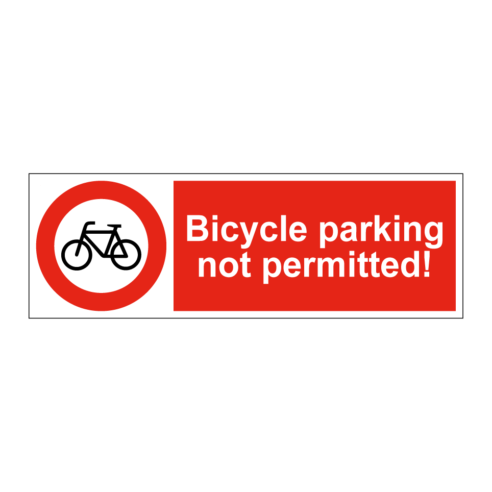 Bicycle parking not permitted!
