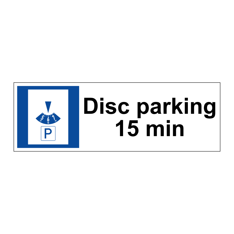 Disc parking 15 min