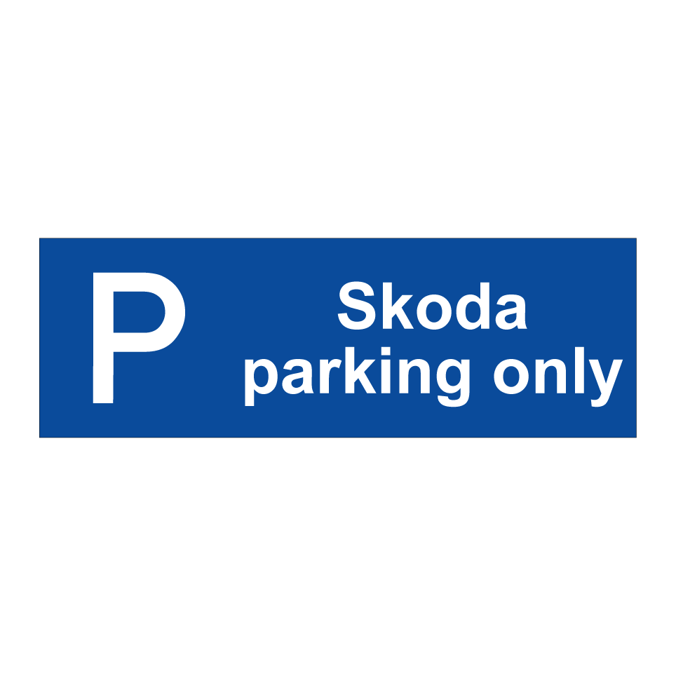 Skoda parking only