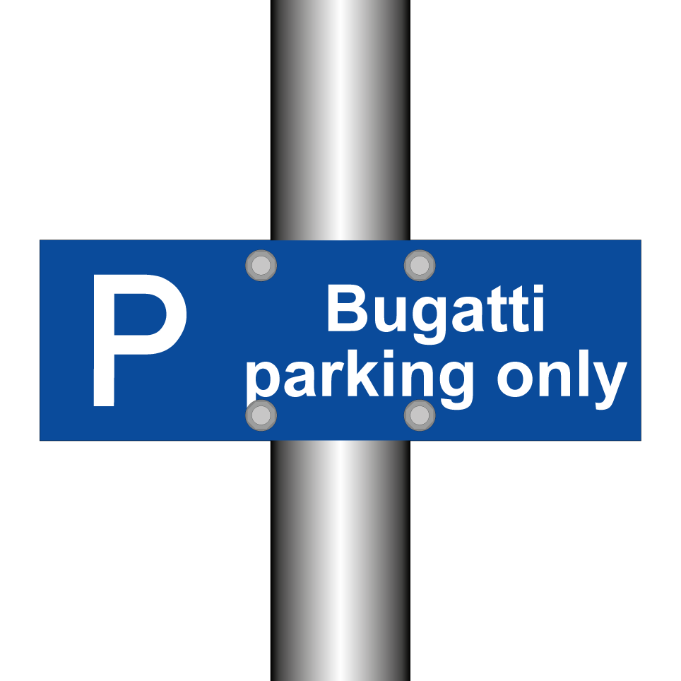 Bugatti parking only