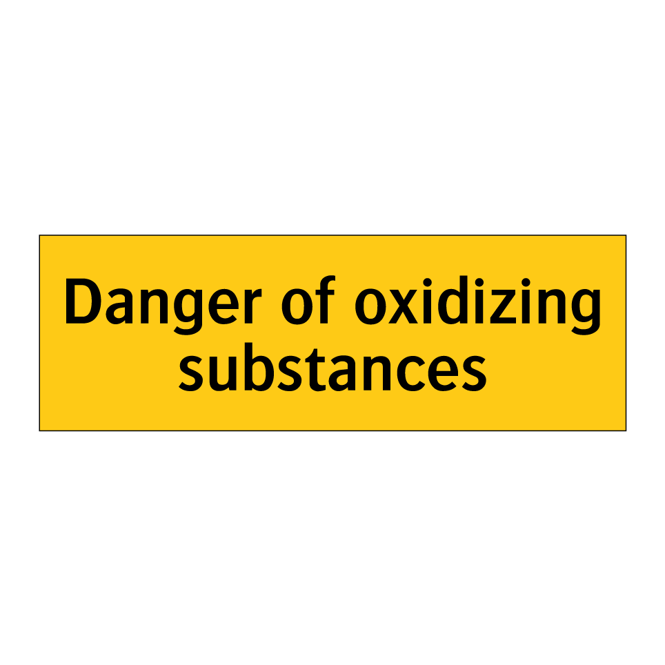 Danger of oxidizing substances