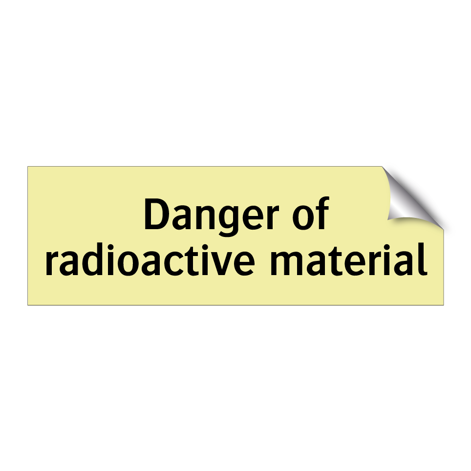 Danger of radioactive material