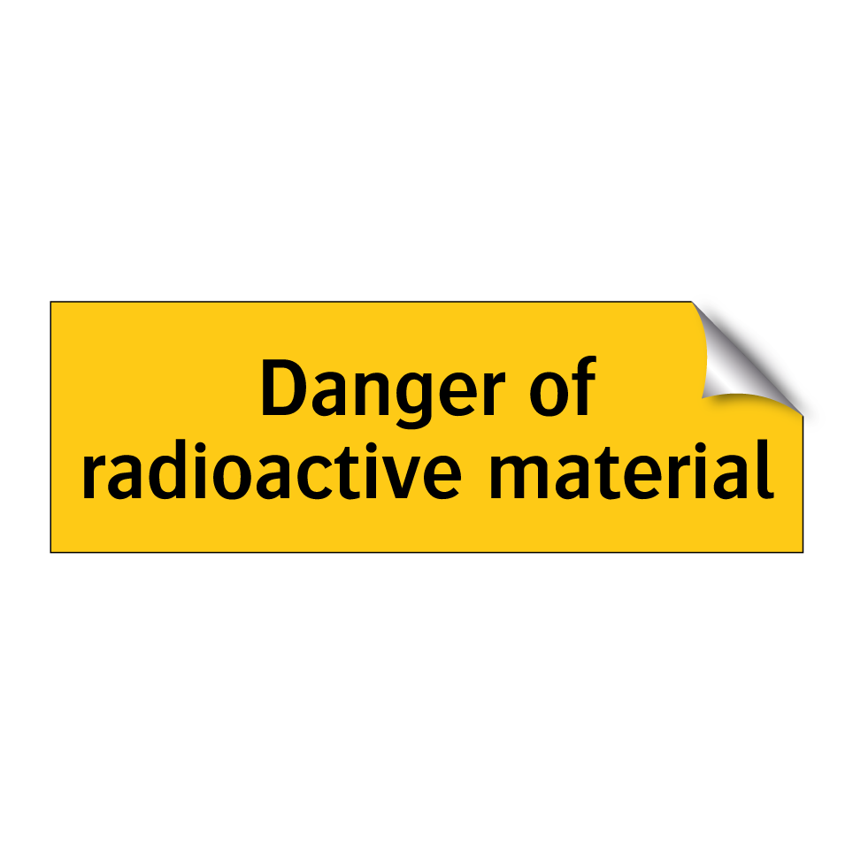 Danger of radioactive material