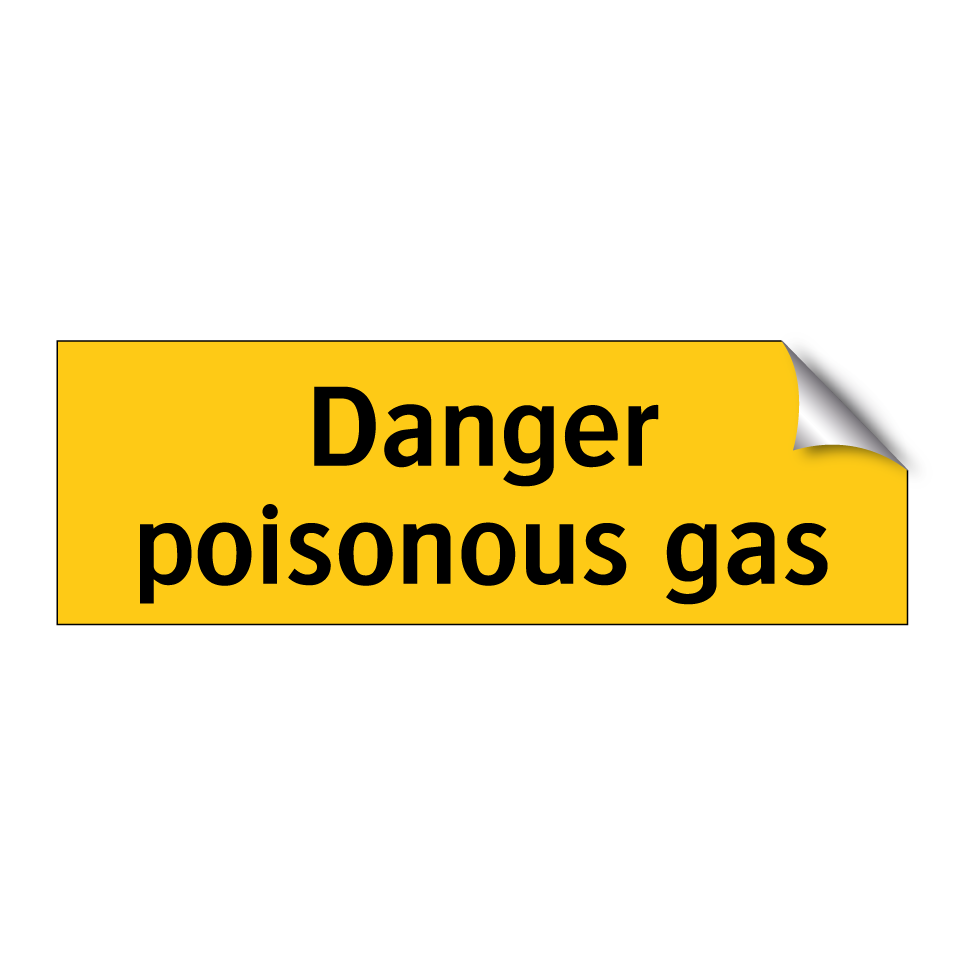 Danger poisonous gas