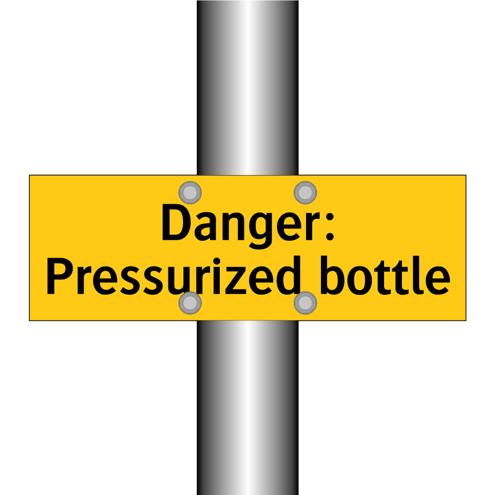 Danger: Pressurized bottle