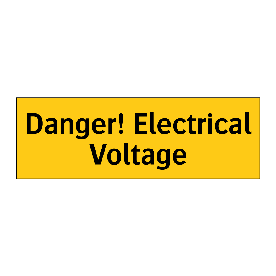 Danger! Electrical Voltage