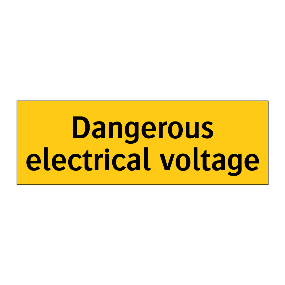 Dangerous electrical voltage