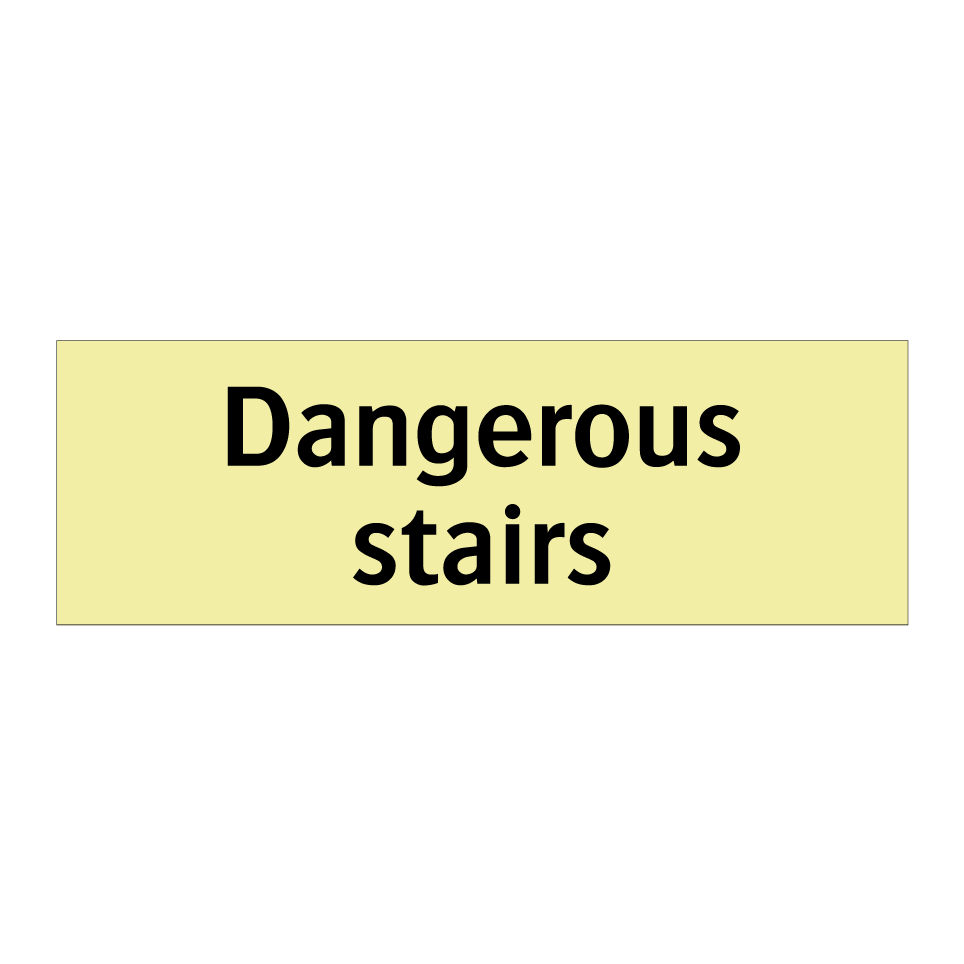 Dangerous stairs