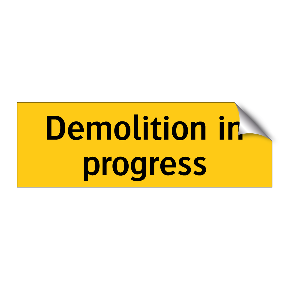 Demolition in progress