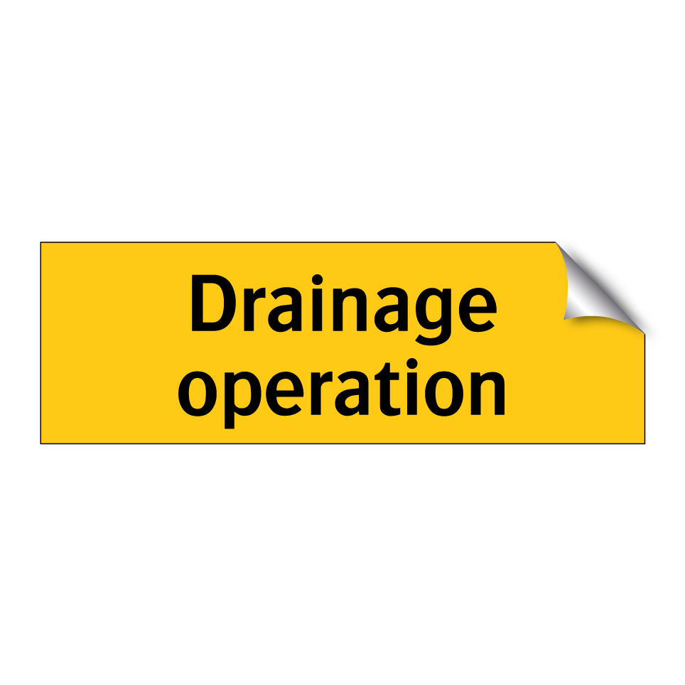 Drainage operation
