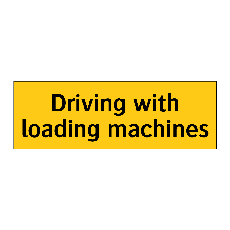 Driving with loading machines
