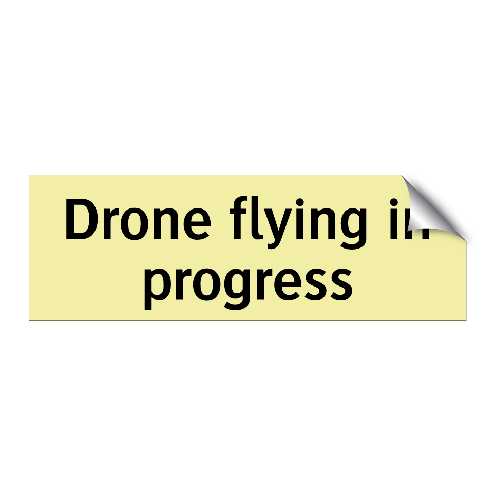 Drone flying in progress
