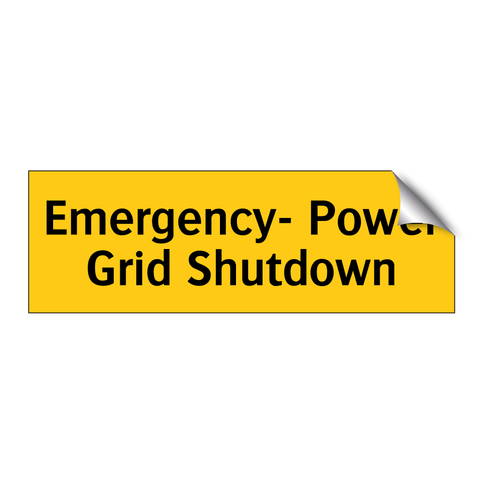 Emergency- Power Grid Shutdown