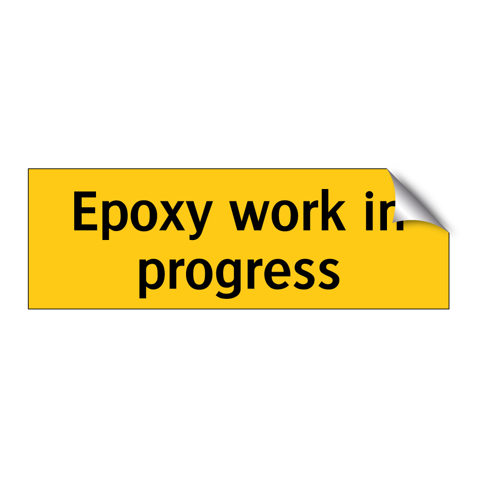 Epoxy work in progress