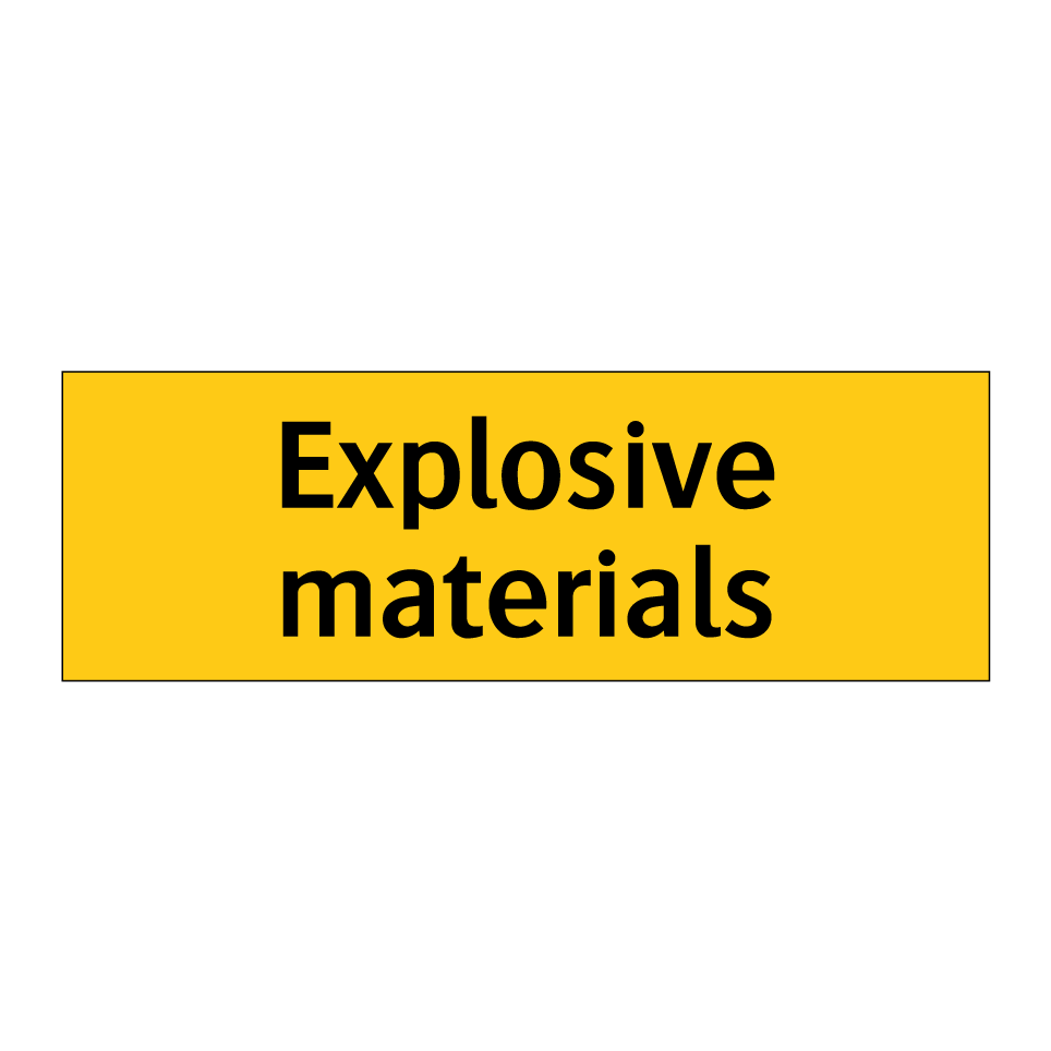 Explosive materials