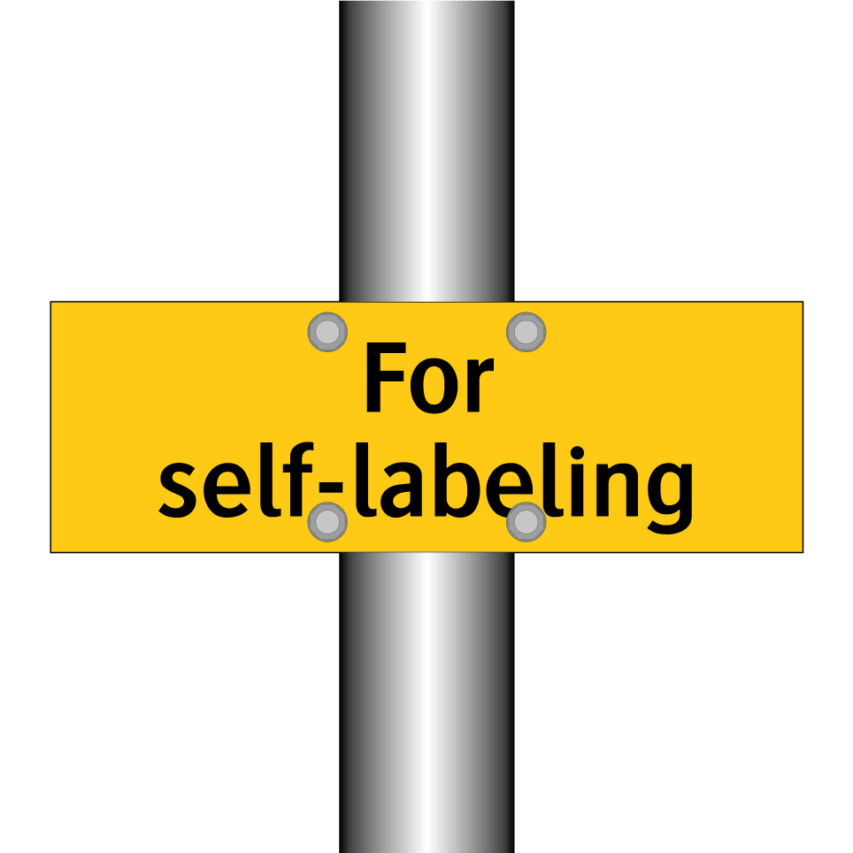 For self-labeling