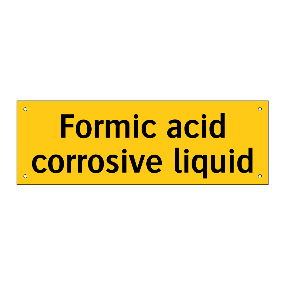 Formic acid corrosive liquid