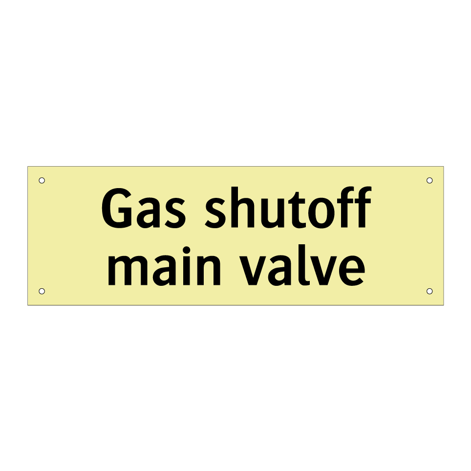Gas shutoff main valve