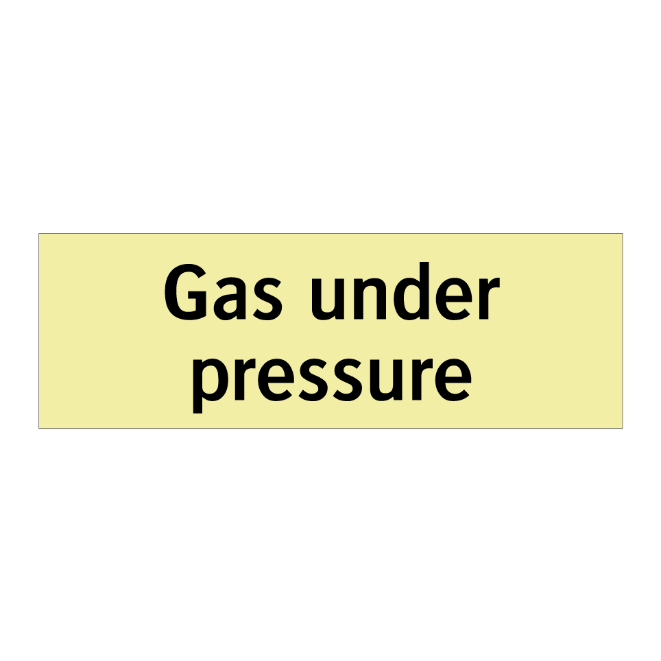 Gas under pressure