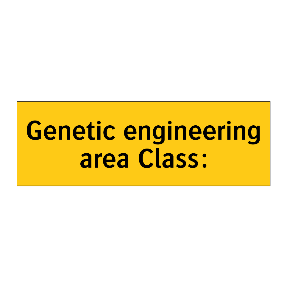 Genetic engineering area Class: