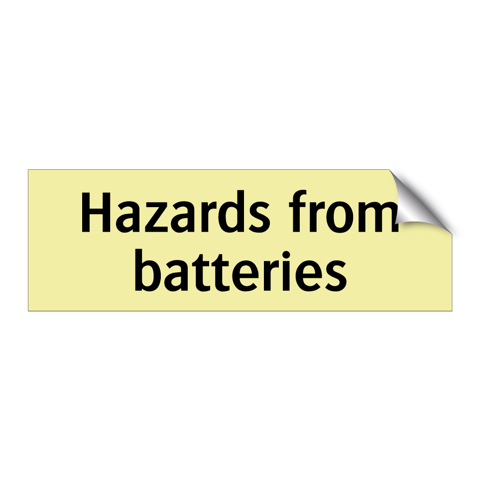 Hazards from batteries