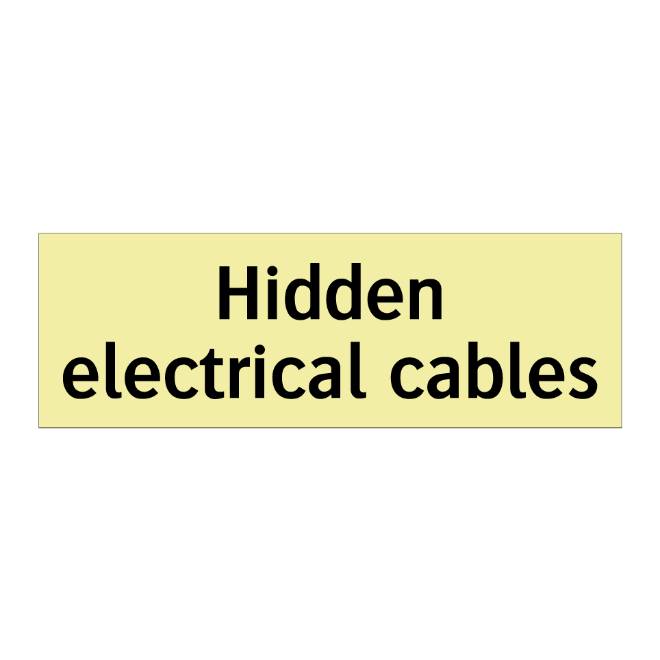 Hidden electrical cables
