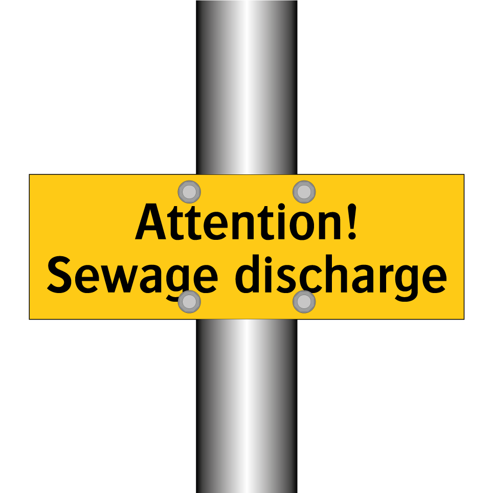 Attention! Sewage discharge