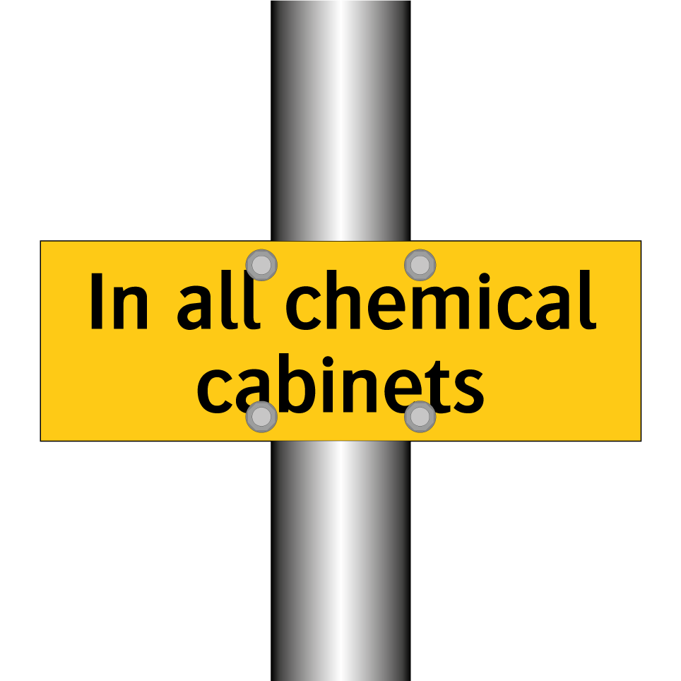 In all chemical cabinets