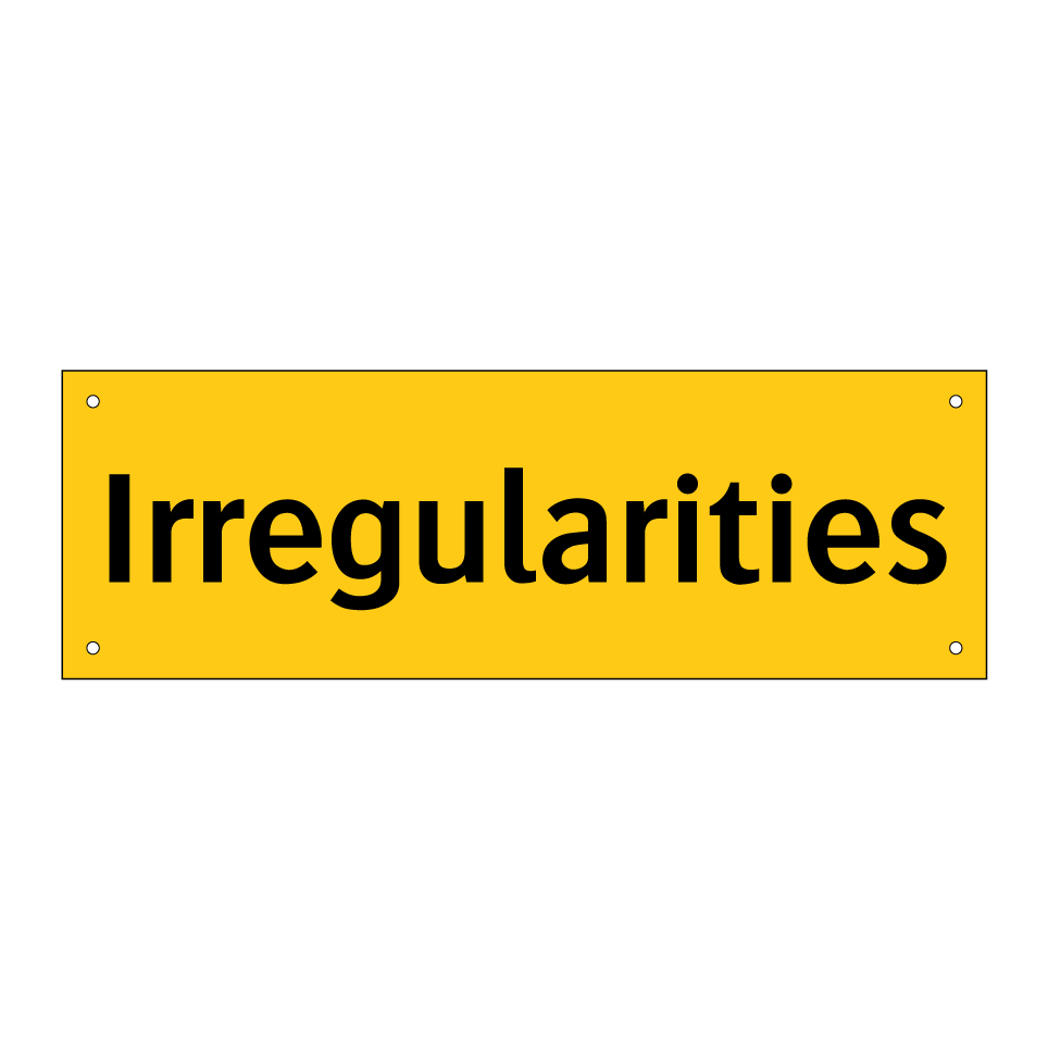 Irregularities