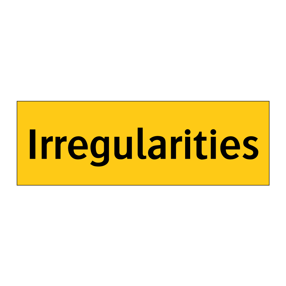 Irregularities