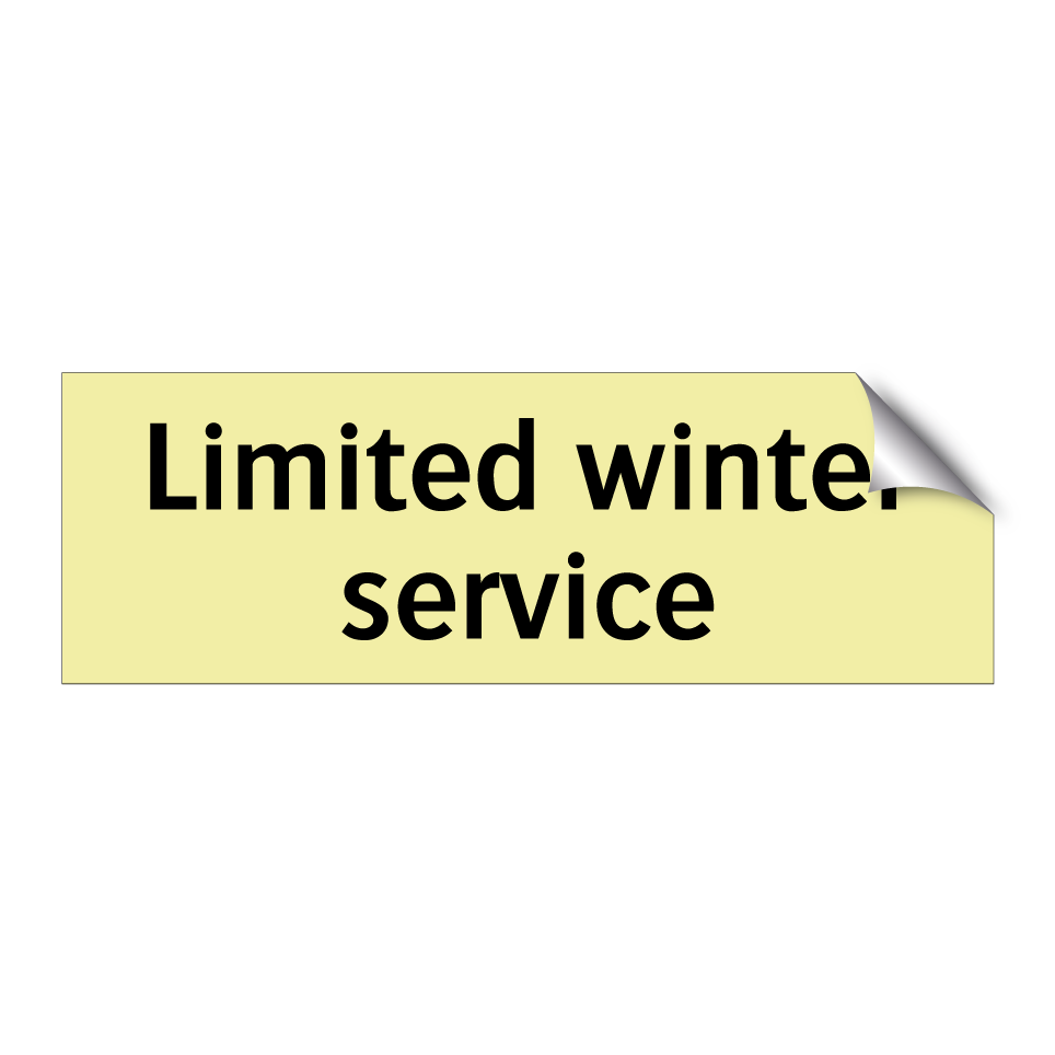 Limited winter service