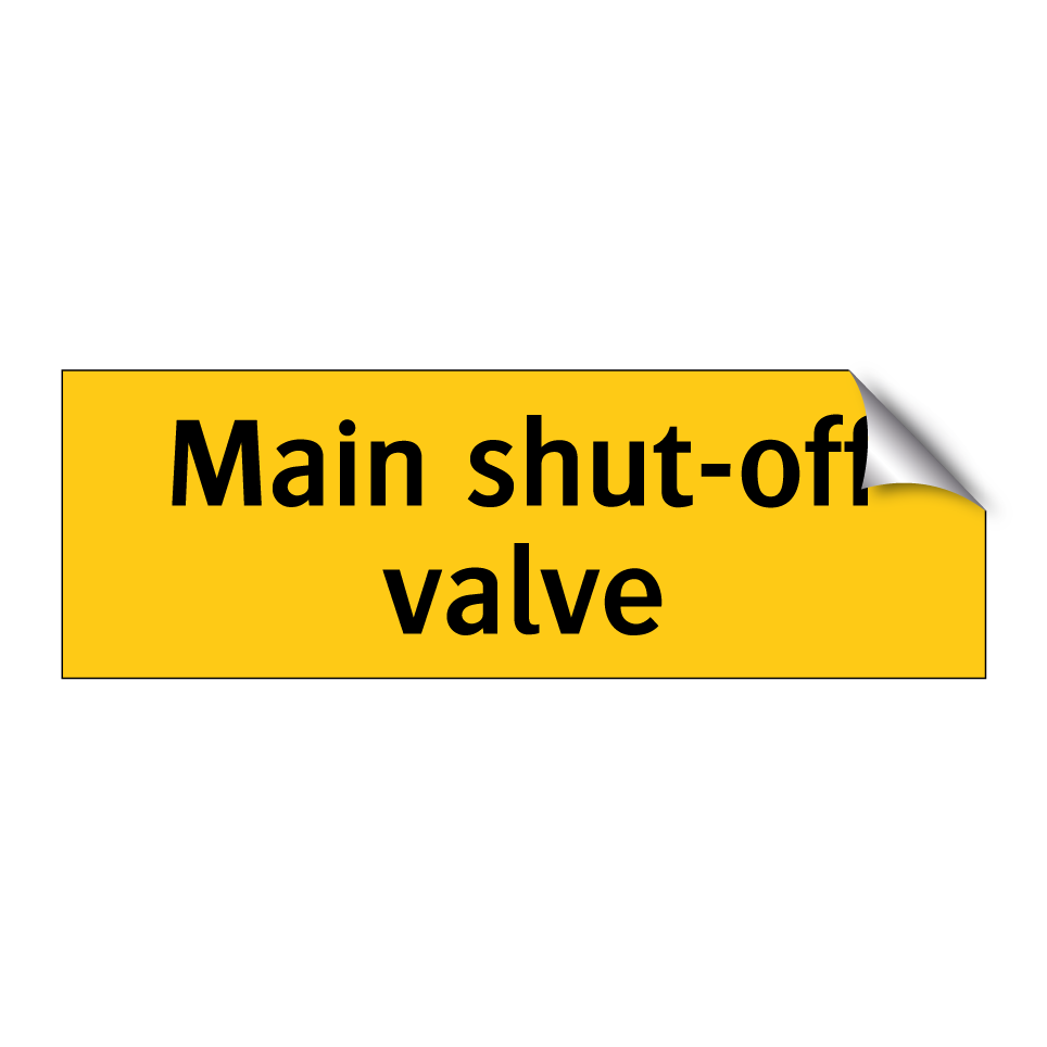 Main shut-off valve