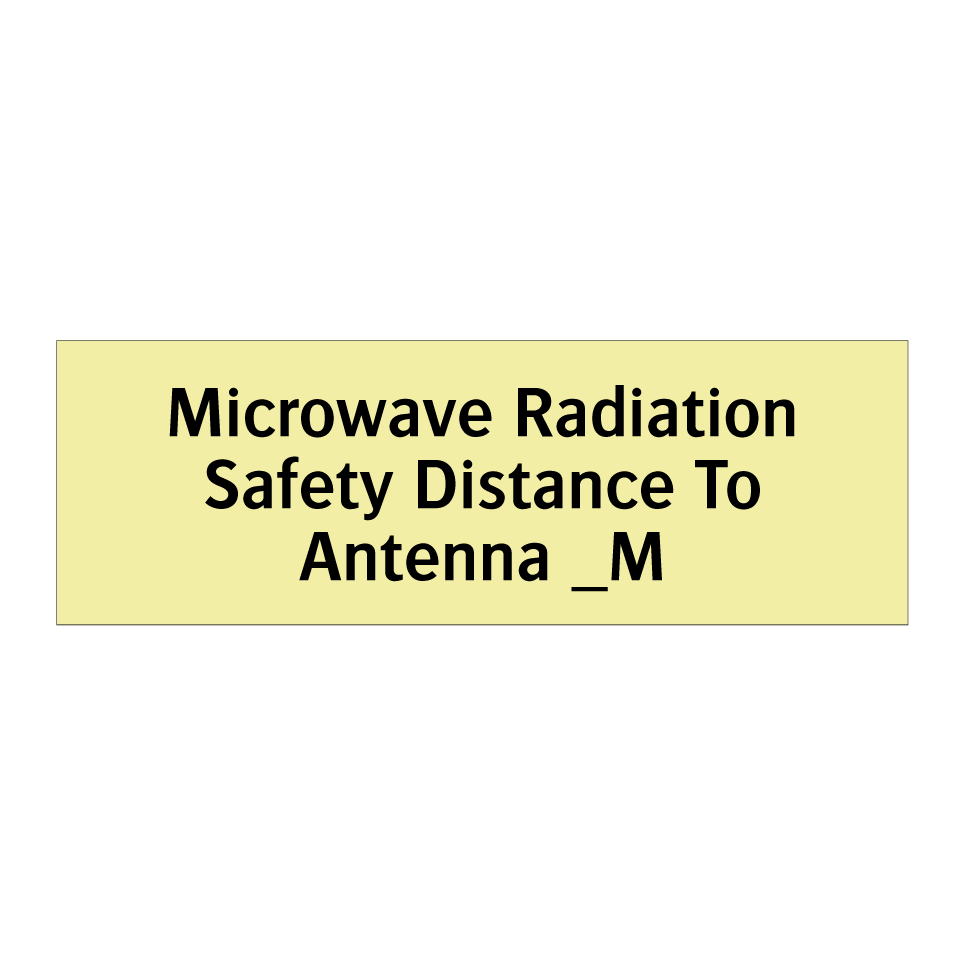 Microwave Radiation Safety Distance To Antenna _M