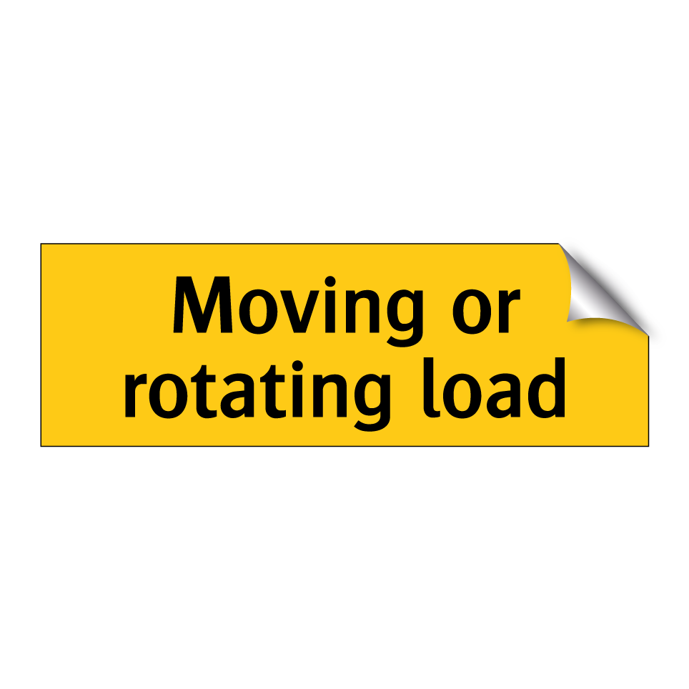Moving or rotating load