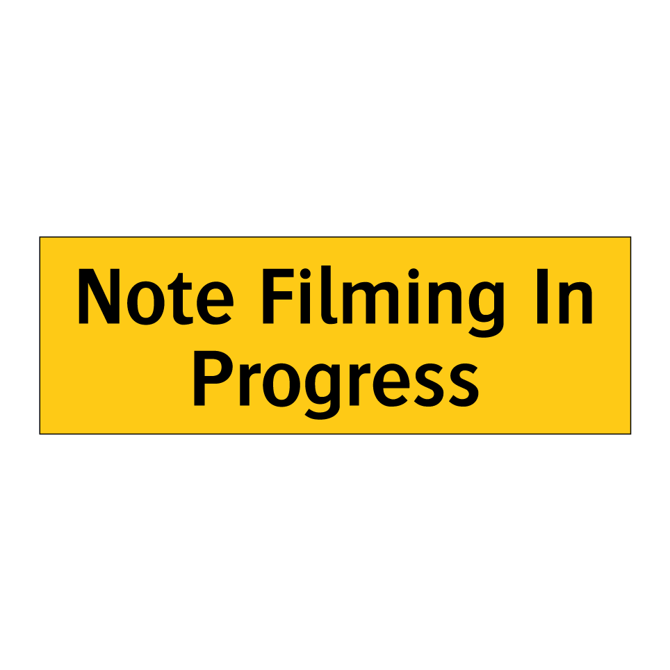 Note Filming In Progress