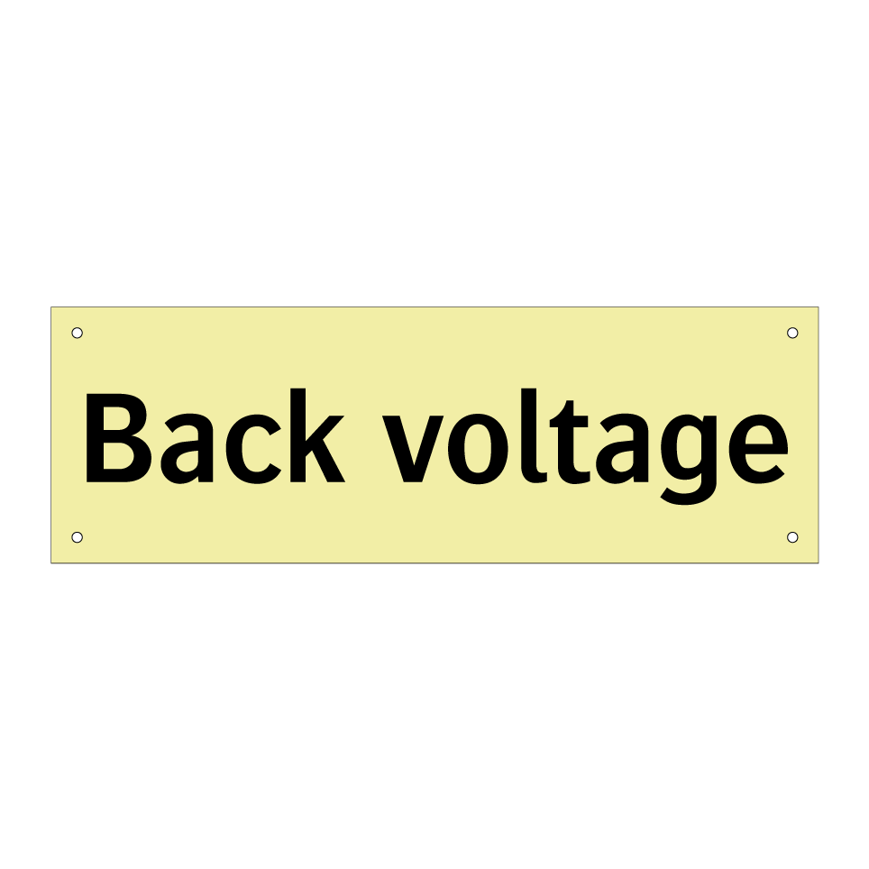 Back voltage