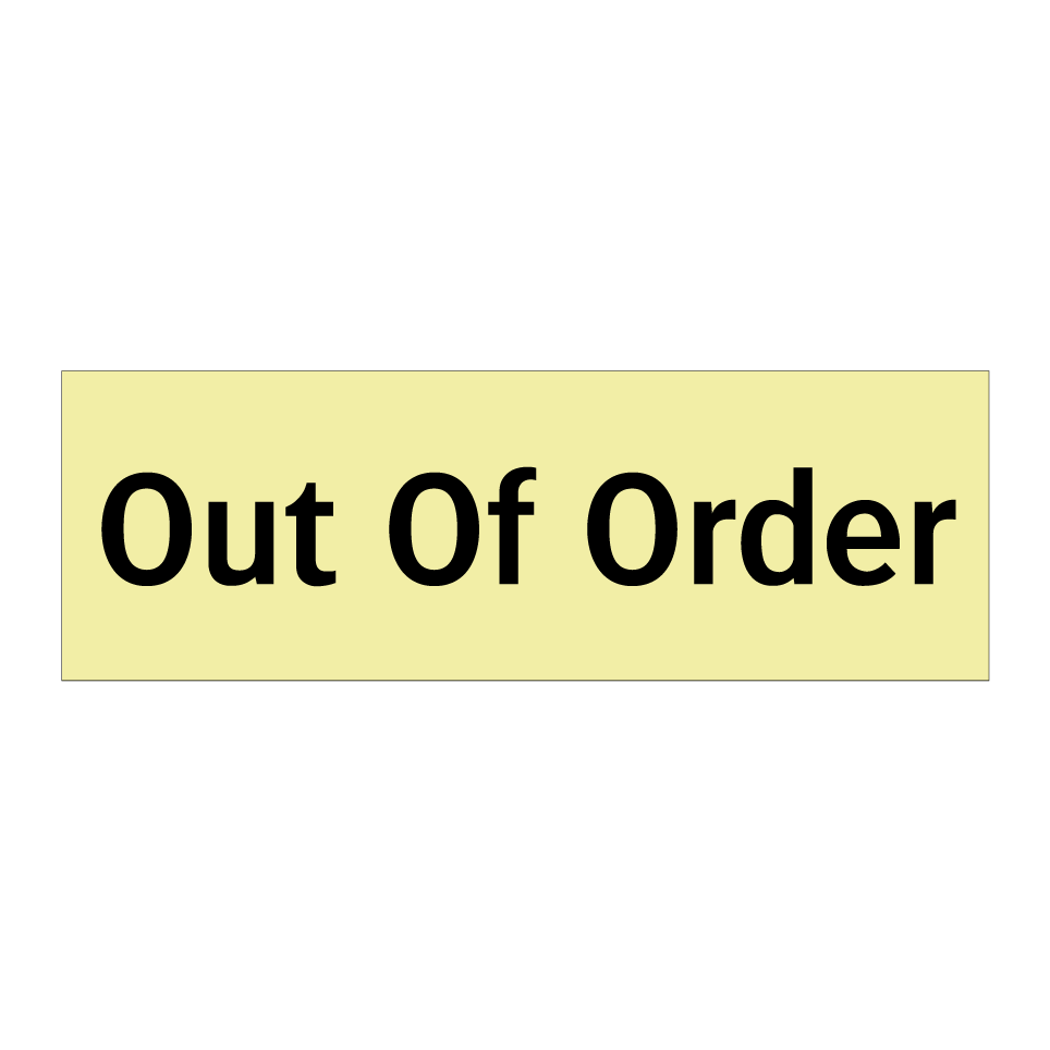 Out Of Order