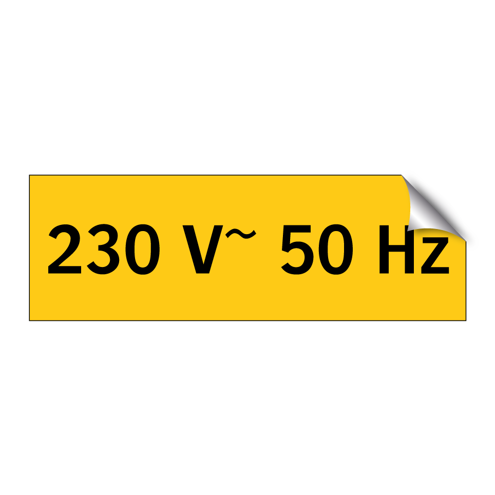 230 V~ 50 Hz