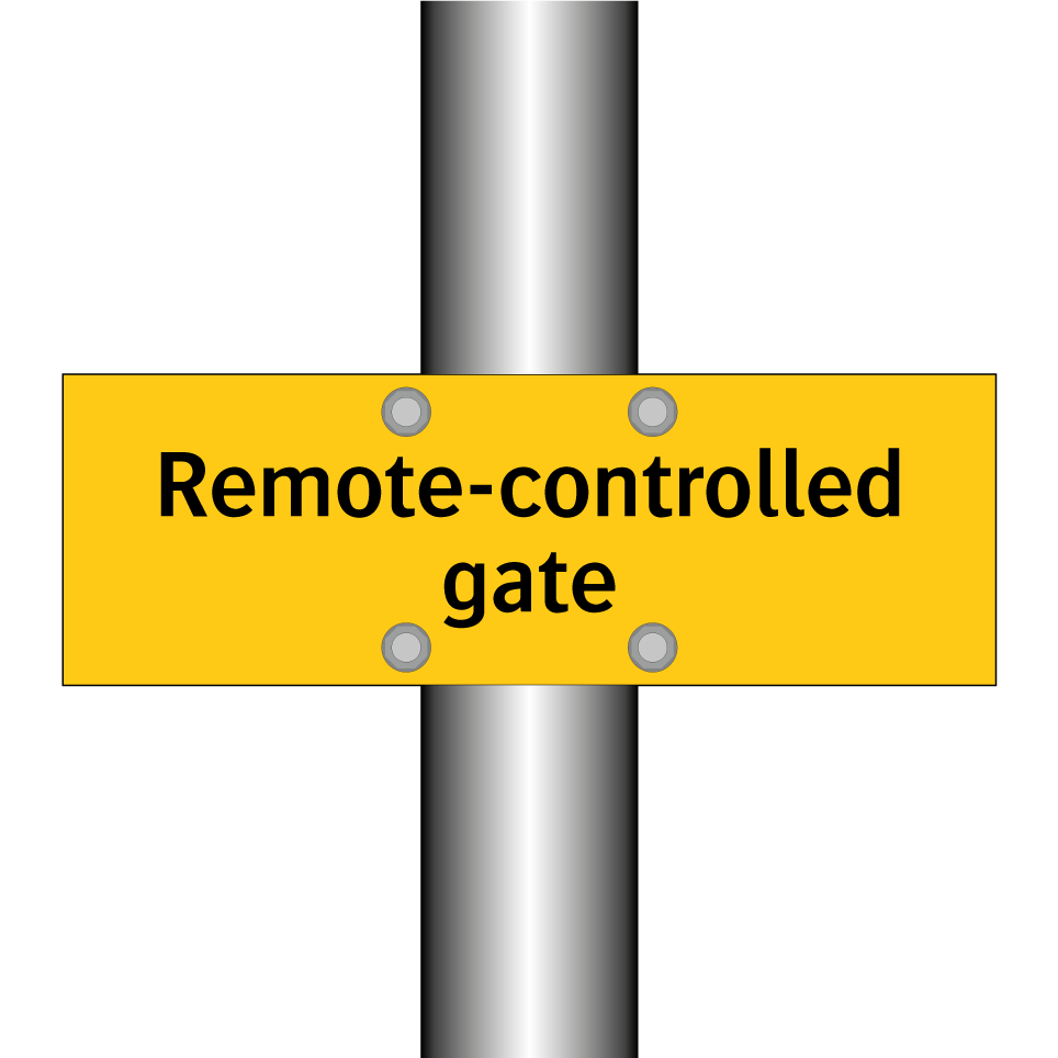 Remote-controlled gate