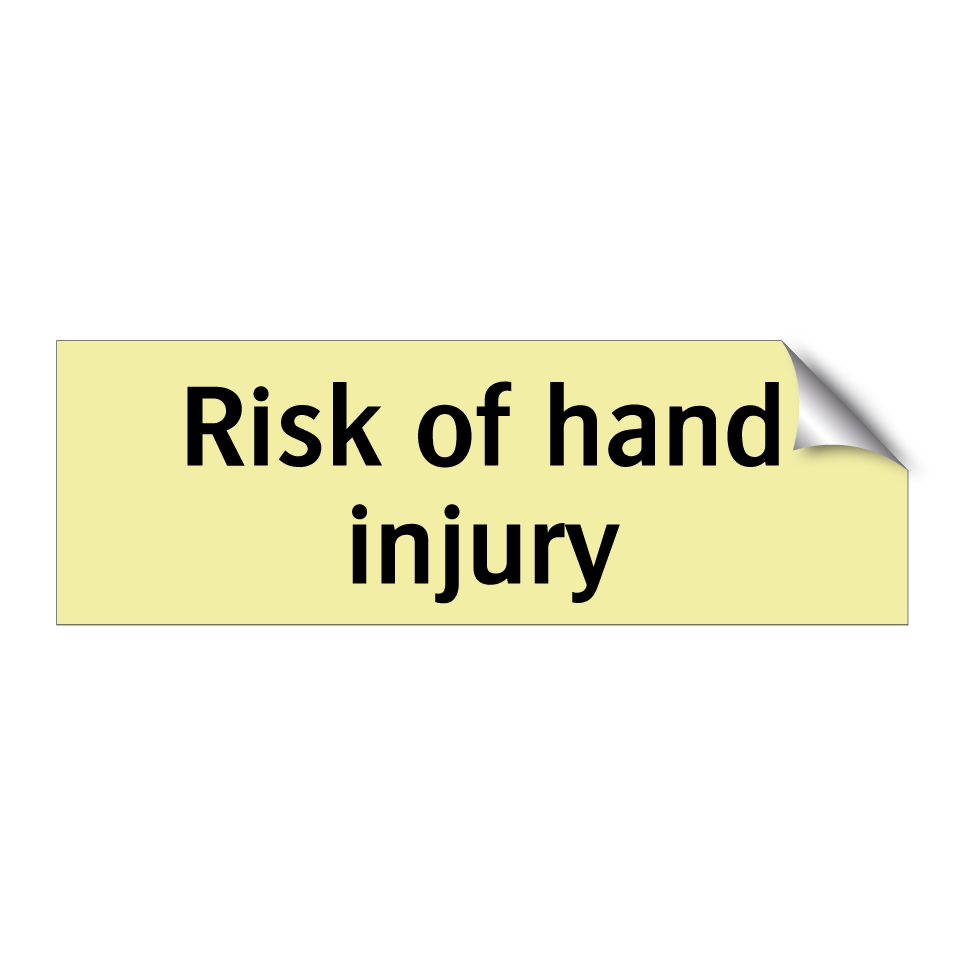 Risk of hand injury