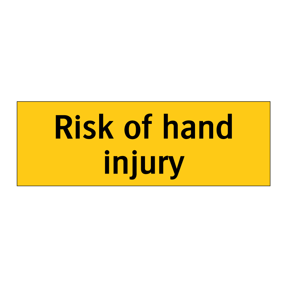 Risk of hand injury