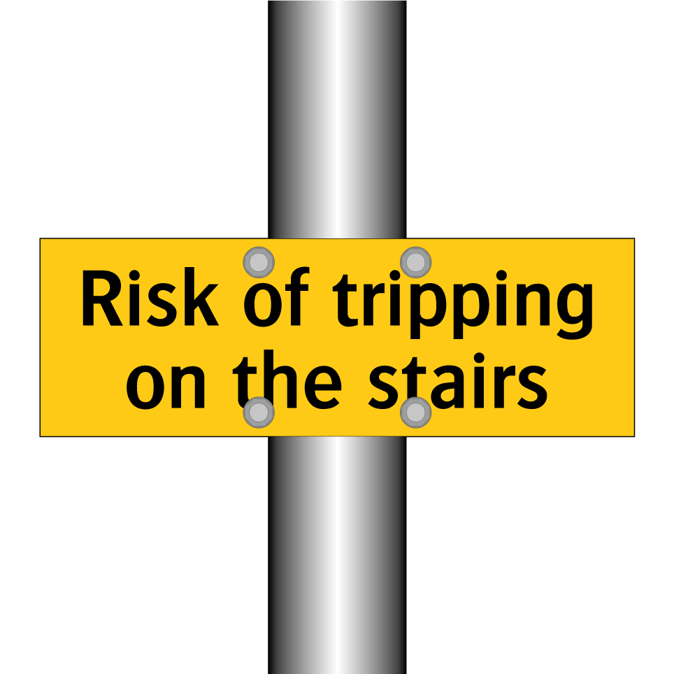 Risk of tripping on the stairs