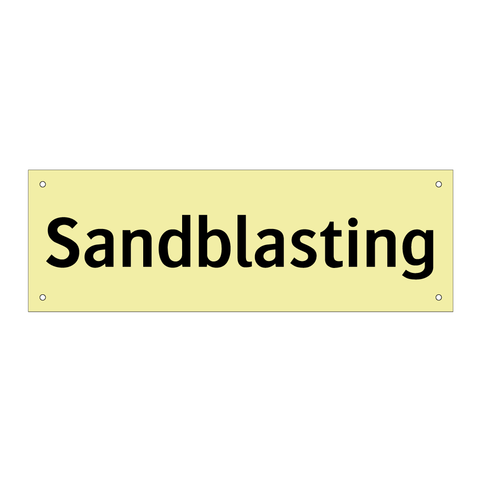 Sandblasting