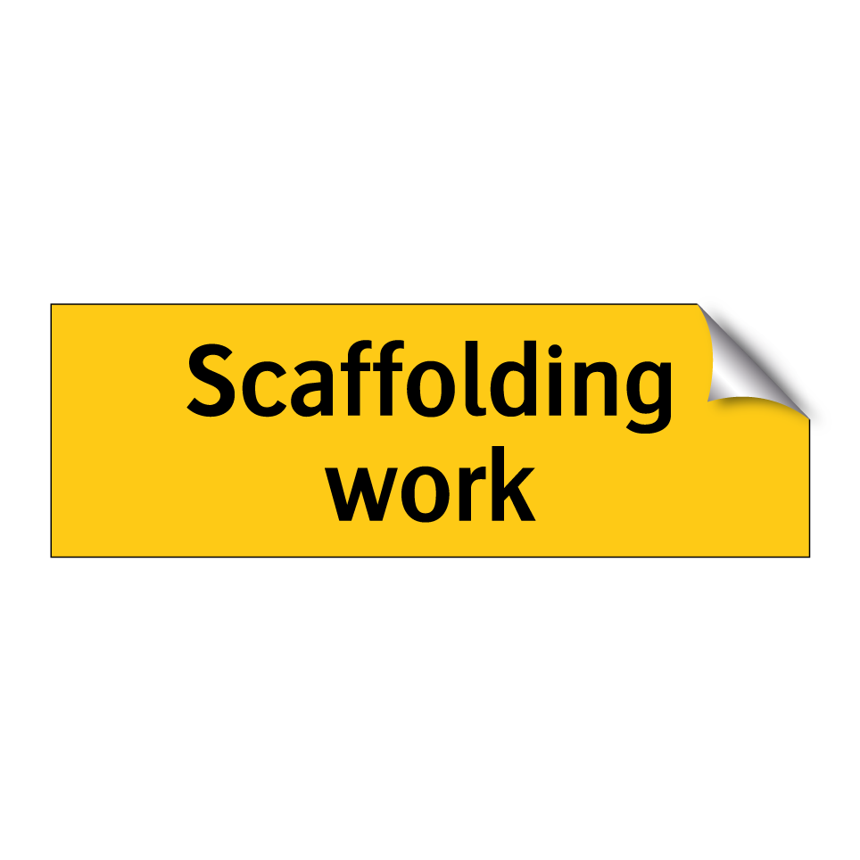Scaffolding work