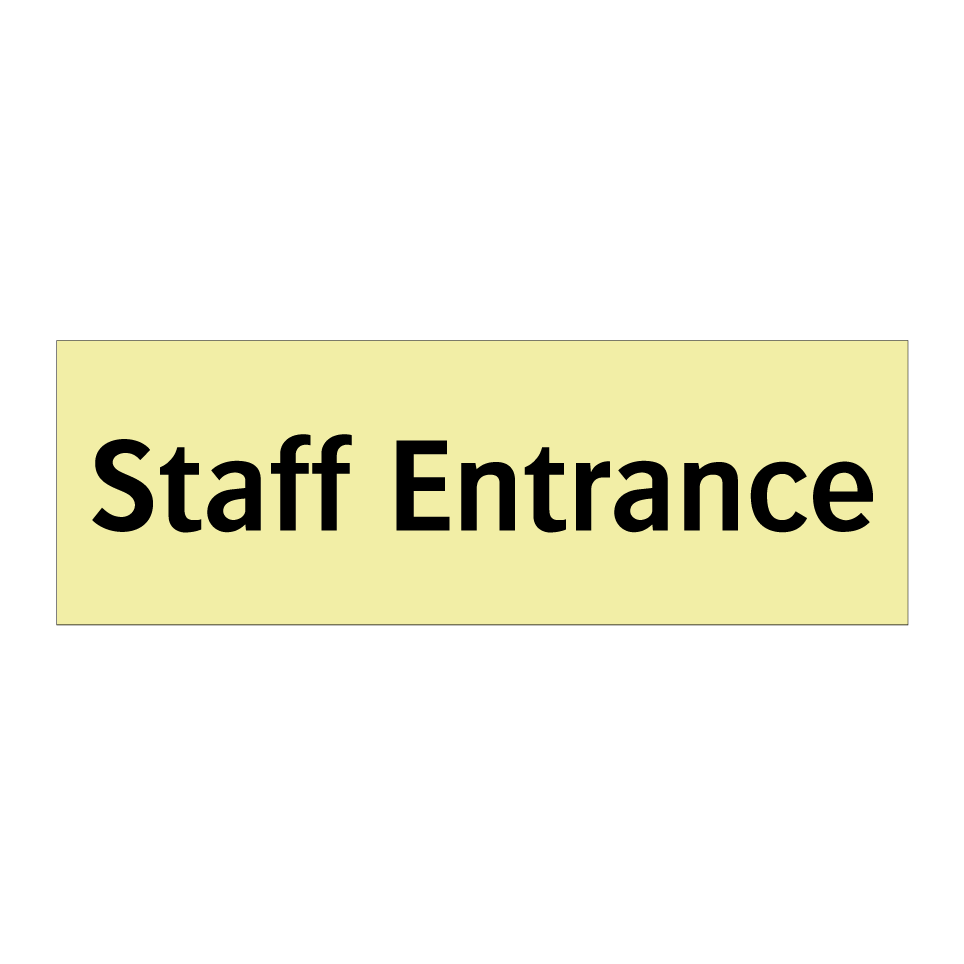 Staff Entrance