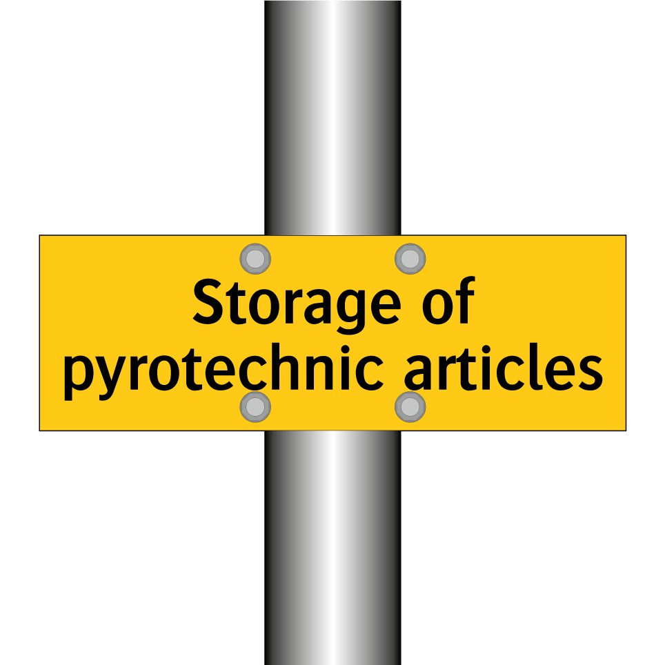Storage of pyrotechnic articles