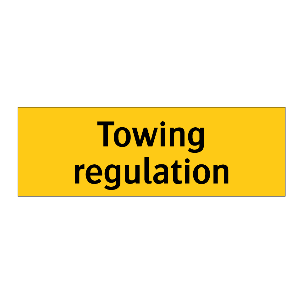 Towing regulation
