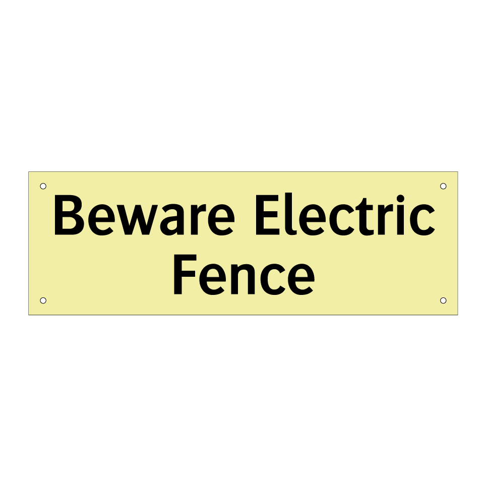 Beware Electric Fence