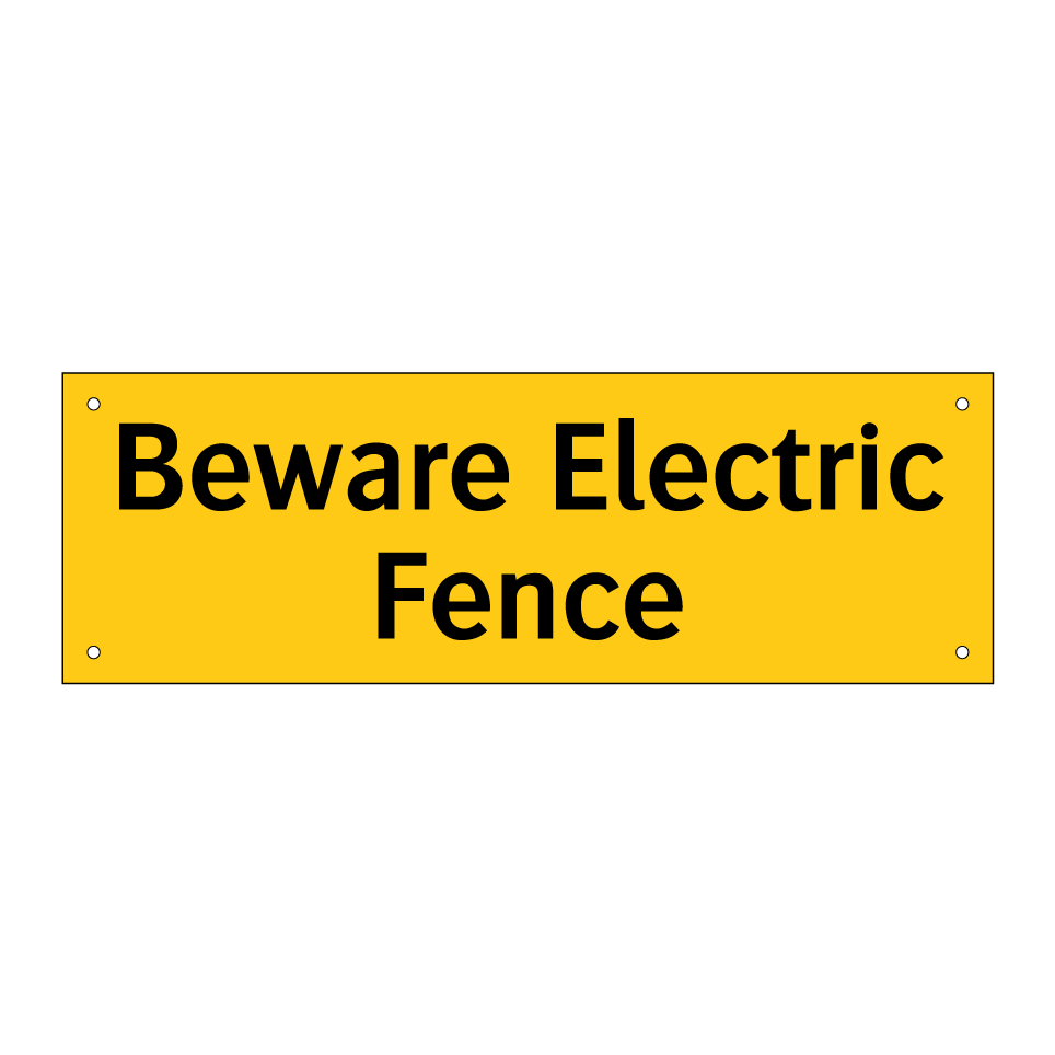 Beware Electric Fence