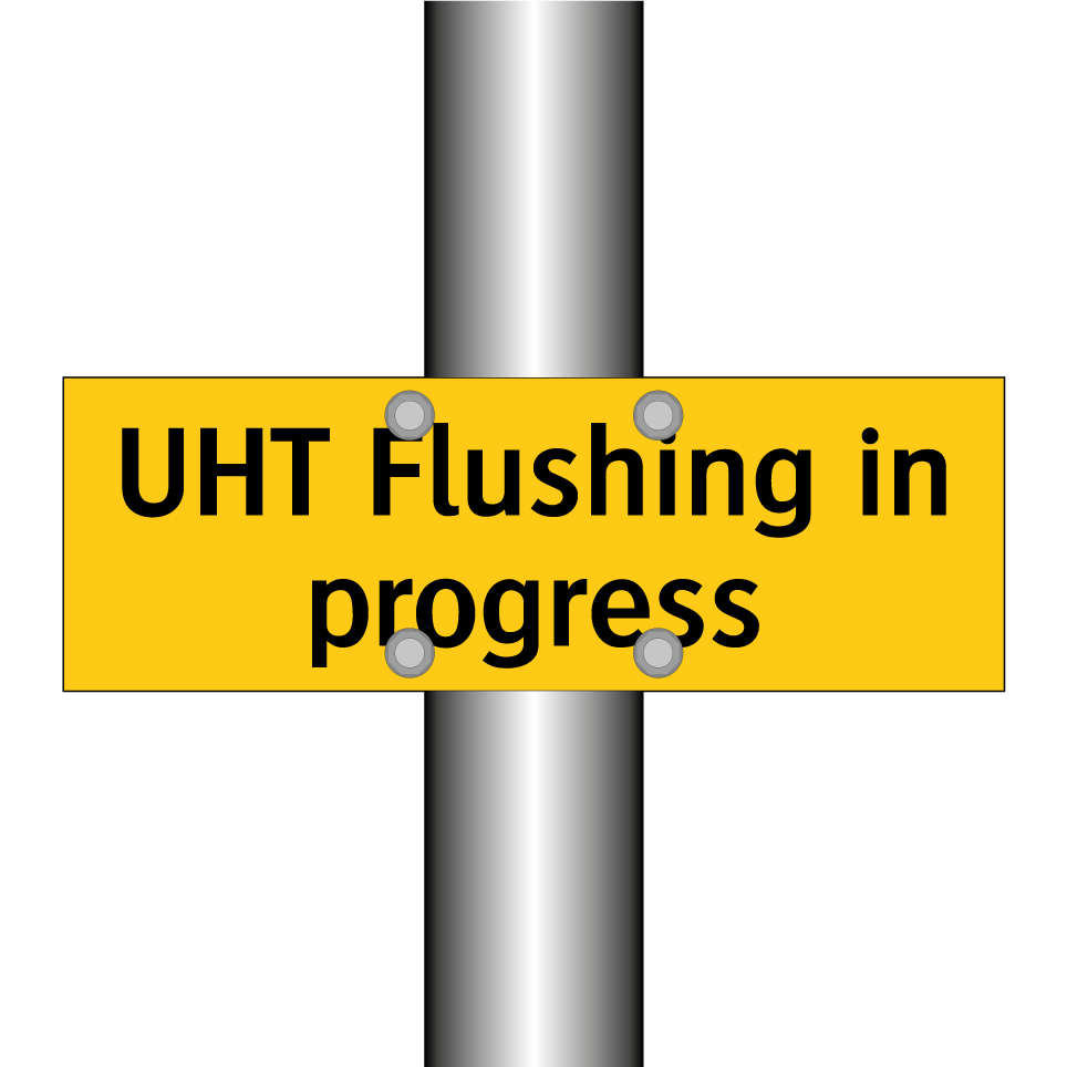 UHT Flushing in progress